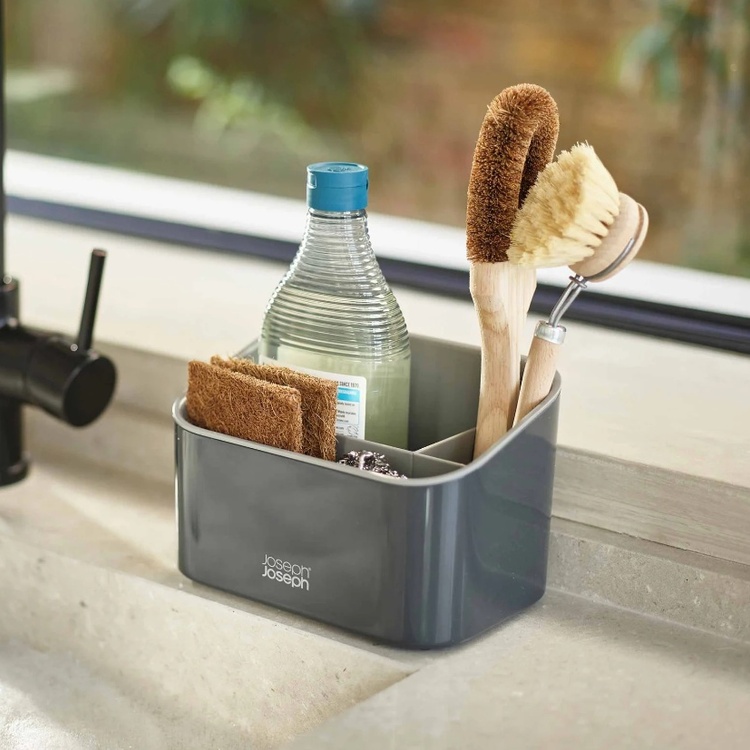 Diskbänksförvaring, SINKSTORE TIERED SINK CADDY, Joseph Joseph, 17,5 x 12 x H 12 cm, Grå