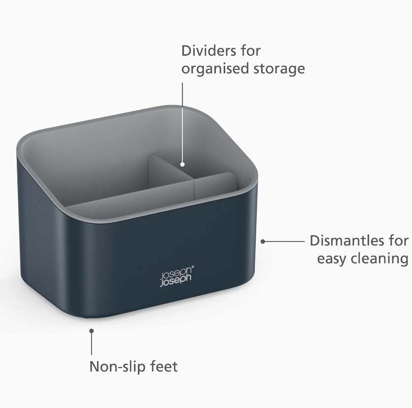 Diskbänksförvaring, SINKSTORE TIERED SINK CADDY, Joseph Joseph, 17,5 x 12 x H 12 cm, Grå