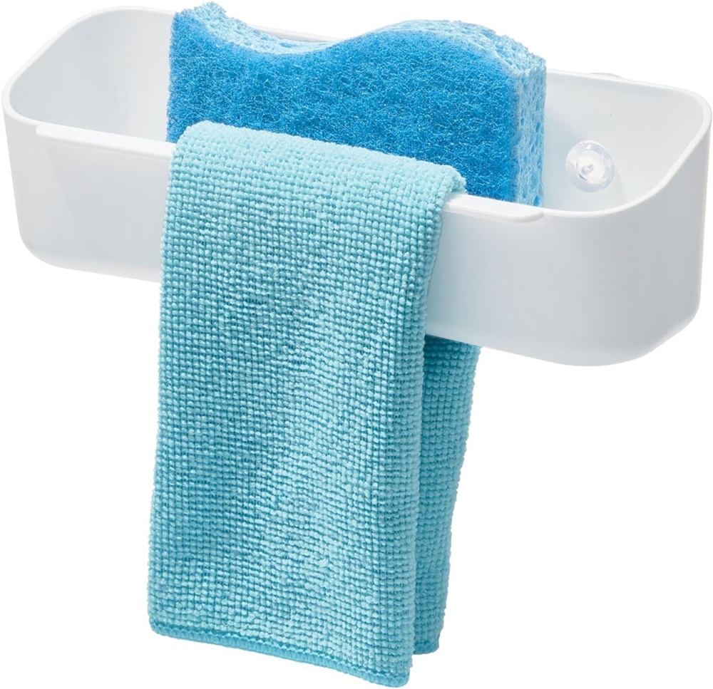 Diskho-förvaring med disktrashållare, ID RPET SUCTION CADDY, 21,6 x 8,6 x H 6,7 cm, Vit