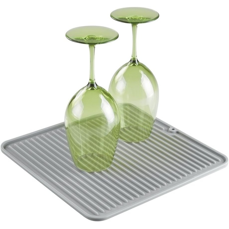 Diskmatta / Grytunderlägg, Fyrkantig, SILICONE MAT, 30,5 x 30,5 cm, Grå