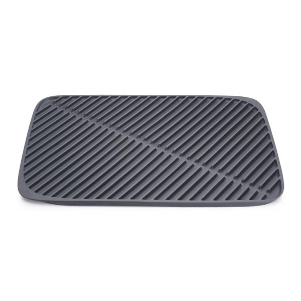 Diskmatta, FLUME LARGE FOLDING DRAINING MAT, 31,5 x 43,5 cm, Joseph Joseph, Mörkgrå