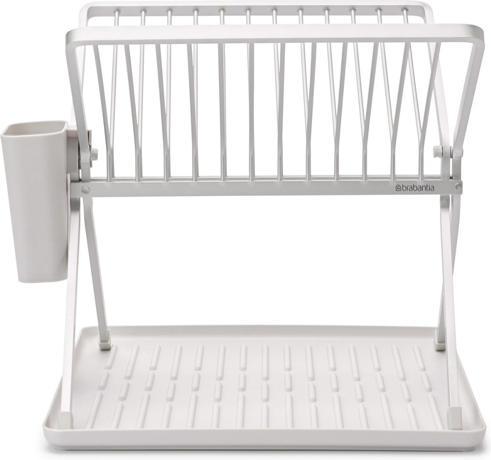 Diskställ, BRABANTIA COMPACT FOLDABLE DISH RACK, 33 x 37 x H 31,5 cm, Ljusgrå