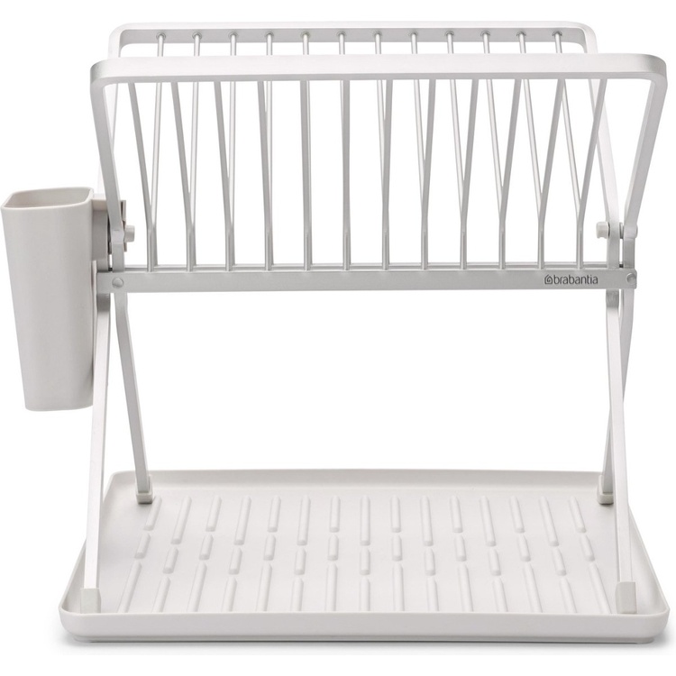 Diskställ, BRABANTIA COMPACT FOLDABLE DISH RACK, 33 x 37 x H 31,5 cm, Ljusgrå