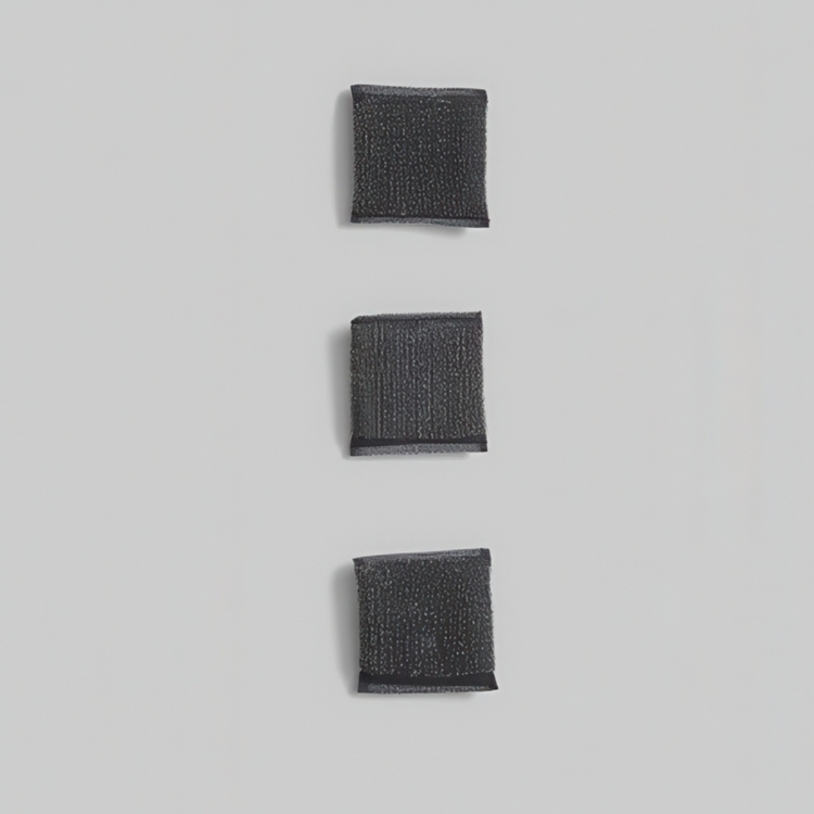 Disksvampar, 3 st, INOX SCRUBBING SPONGES, 10 x 9 cm, Svarta