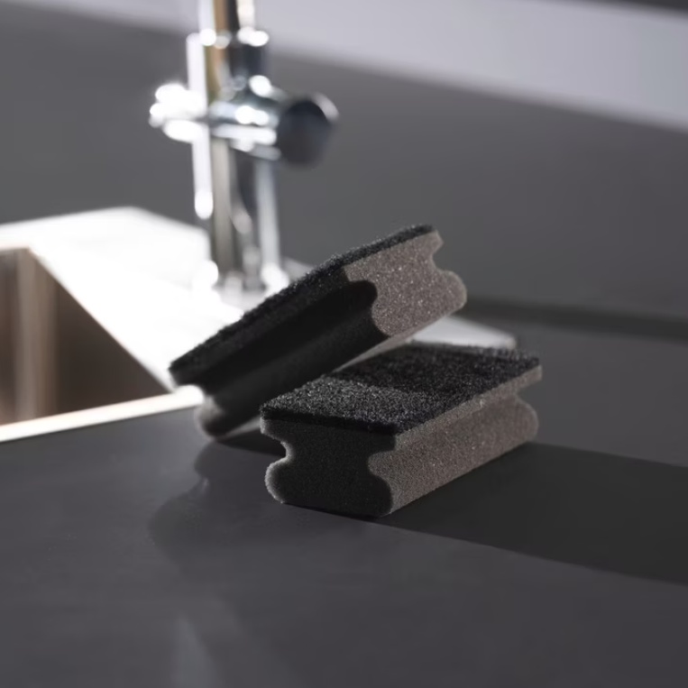 Disksvampar, stora och kraftiga, 2 st, STRONG CLEANING SPONGES, Grå