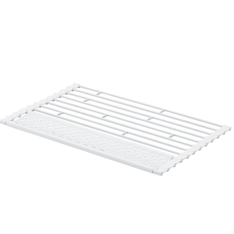 Diskunderlägg, över diskho, TOWER FOLDABLE DRAINER, 42 x 26 x H 0,8 cm, Yamazaki, Vit