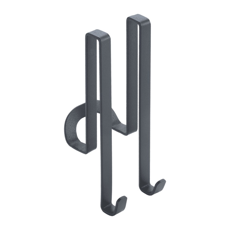 Dubbelkrok för duschväggar, 8 mm, ORIGIN LAVA, Svart