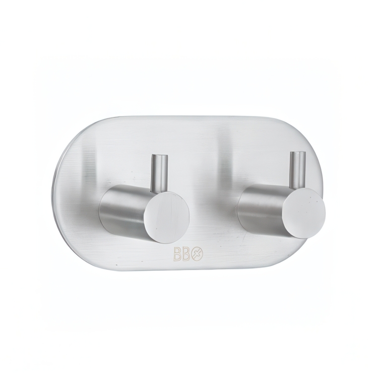 Dubbelkrok, Självhäftande, Rundad med Pigg, STICK, 9 x H 4,8 cm