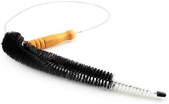 Elementborste, Extra lång, HEIZKÖRPER- BÜRSTE, 120 cm, Natur / Svart