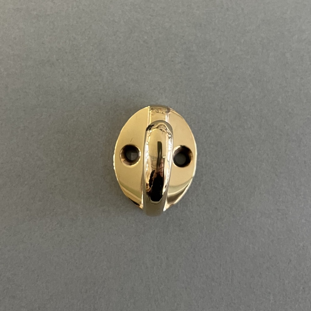 Enkelkrok, Mini, EXMEZ, H 3,3 cm, Mässing