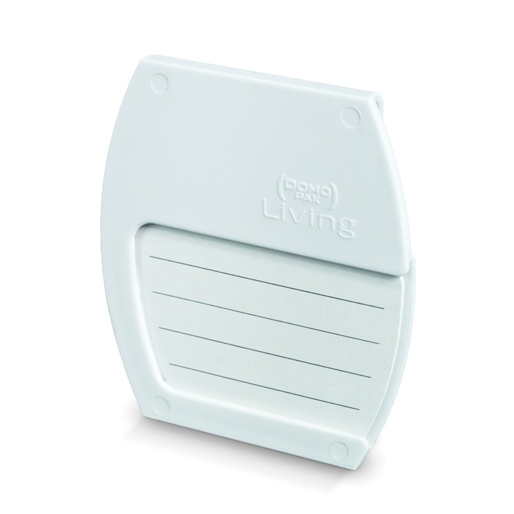 Etiketter för korgar och lådor, 4 stycken, BIN CLIPS, 7 x 8 cm, Vit