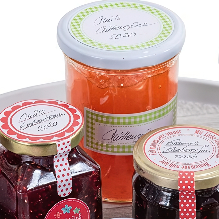 Etiketter för Lock, Runda, 9 st, LID LABELS, Ø 4,4 cm, Grön