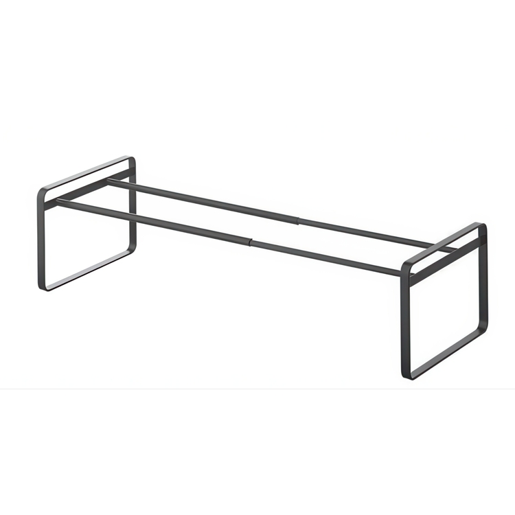 Expanderbar skohylla i metall, Stapelbar, FRAME, 41~70 x 25 x H 17,5 cm, Yamazaki