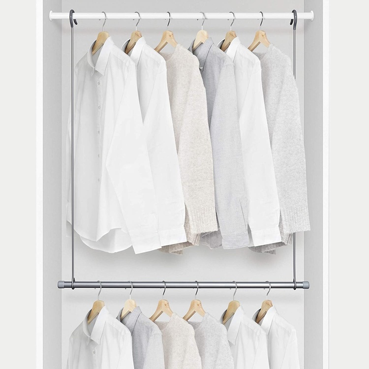 Extra Garderobsstång, Metall, WARDROBE BAR, 77 x H 85 cm, Silver