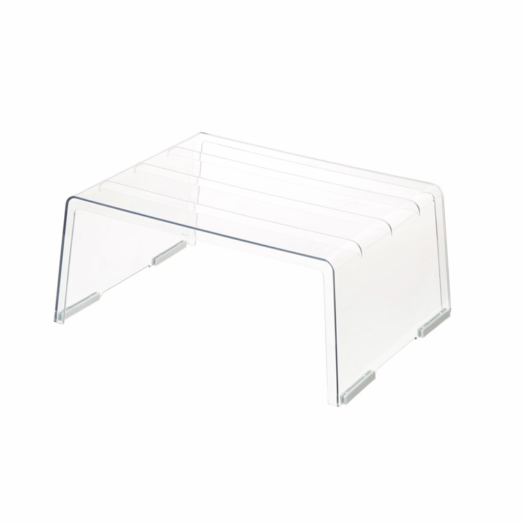 Extra hylla för skåp, DEEP RISER, 34,2 x 25,4 x H 15,3 cm, Transparent