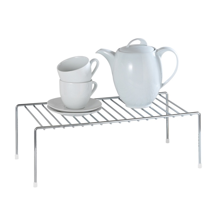 Extra hylla för skåp, PLATE RACK, 42,5 x 22 x H15 Silver