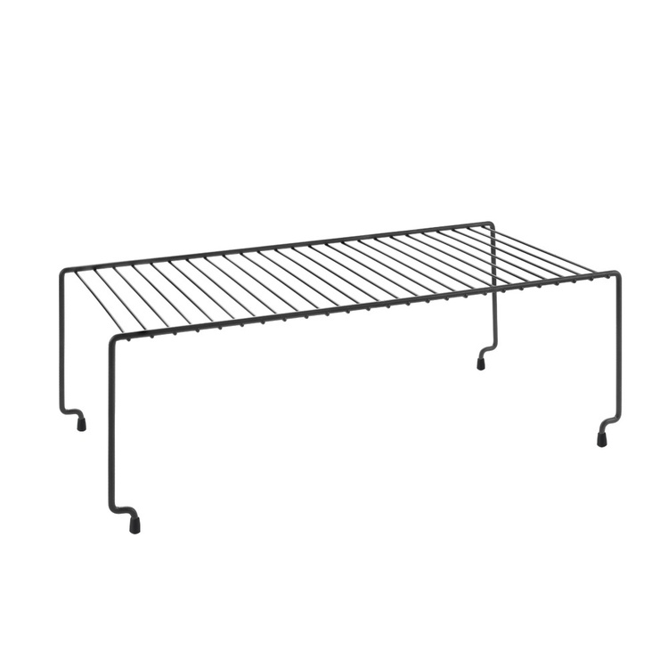 Extra hylla för skåp, Stapelbar, BROOKLYN LAVA, 47 x 23 x H 15 cm, Svart