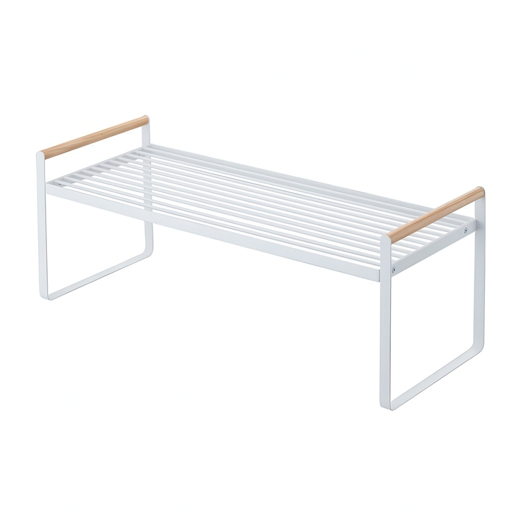 Extra hylla, Lång, TOSCA STORAGE RACK, 60 Ã— 22,5 Ã— H22 cm, Yamazaki, Vit