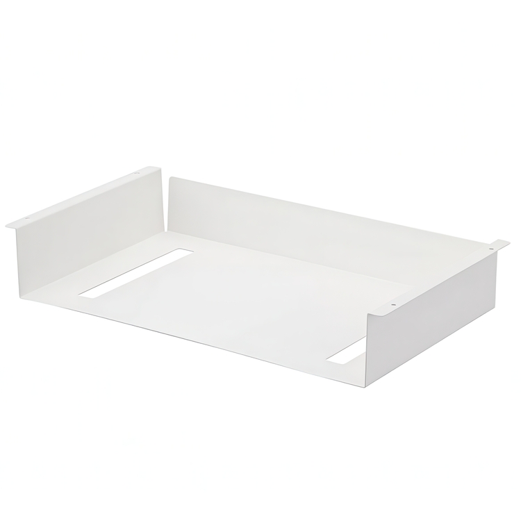 Extrahylla, under bord, TOWER UNDER-TABLE SHELF, 44 x 24,5 x H 7 cm, Vit