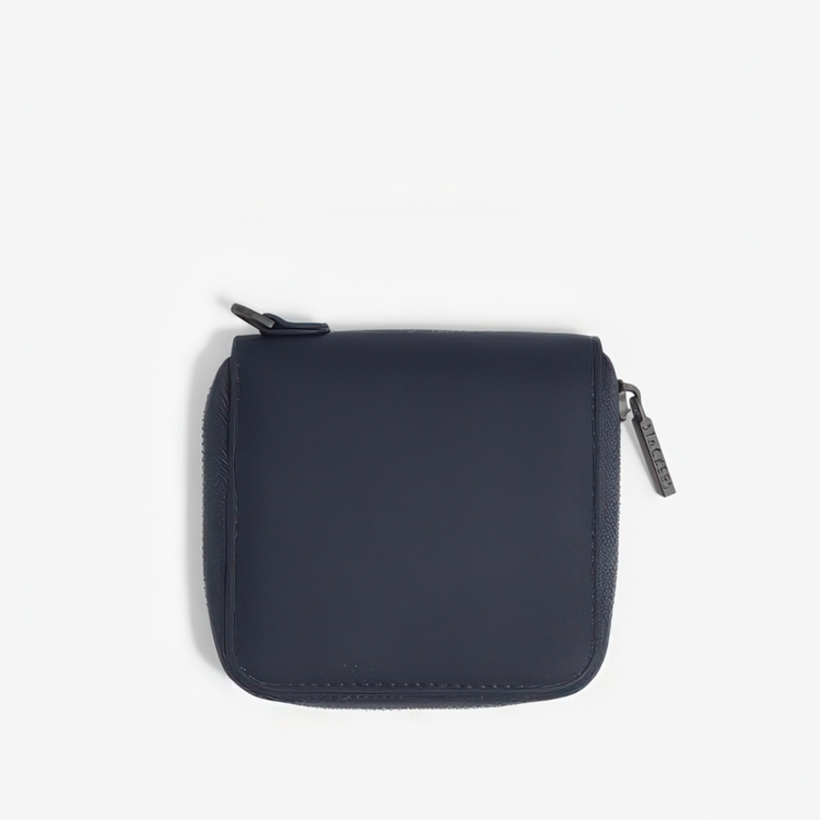 Fodral för smycken, STACKERS COMPACT JEWELLRY PURSE, 11 x 11 x 2,5 cm, Pebble Navy / Grå