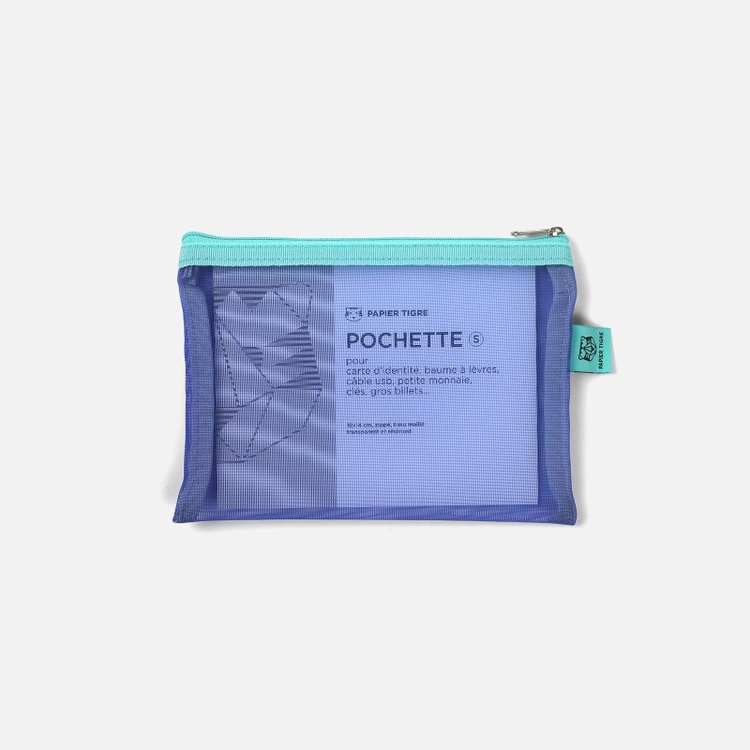 Fodral, PAPIER TIGRE SMALL MESH POCKET, 14 x 18 cm