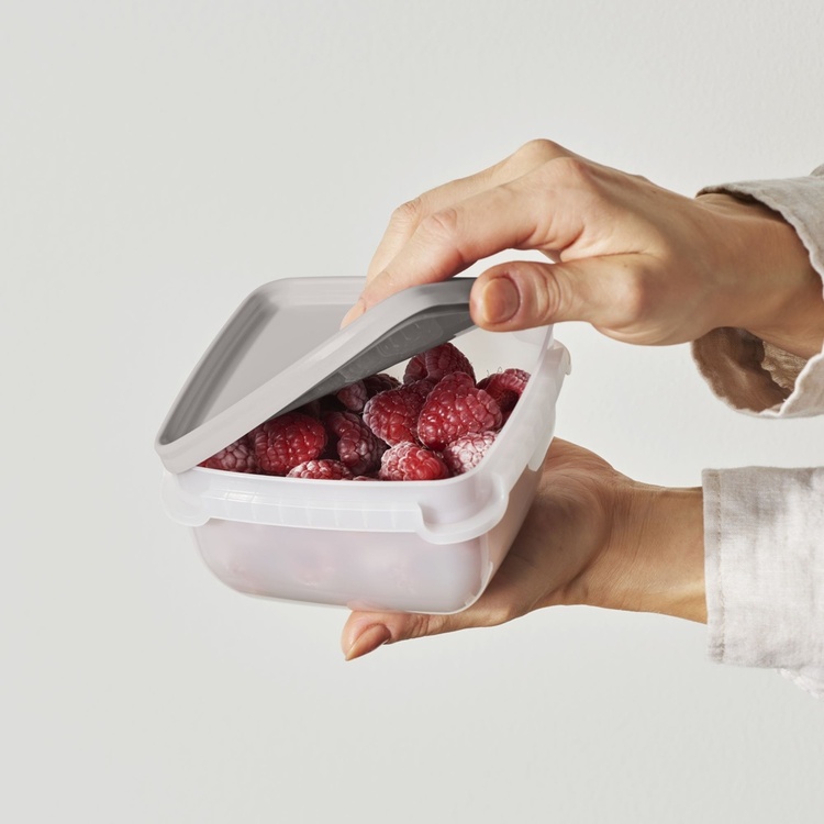 Frysburkar 0,5L, Stapelbara, 5 st, SMARTSTORE FROST, Vit / Earl Grey