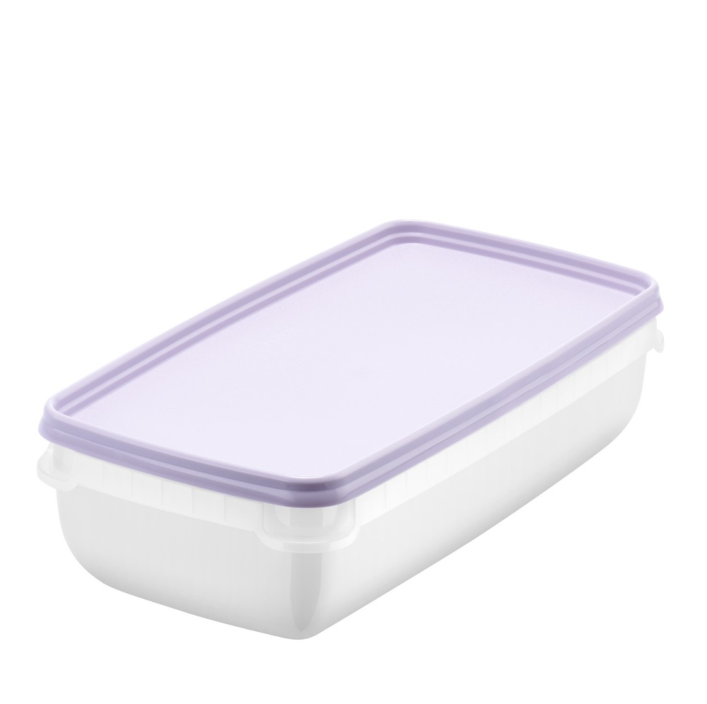 Frysburkar 1,2L, Stapelbara, 2 st, SMARTSTORE FROST, Vit / Lila