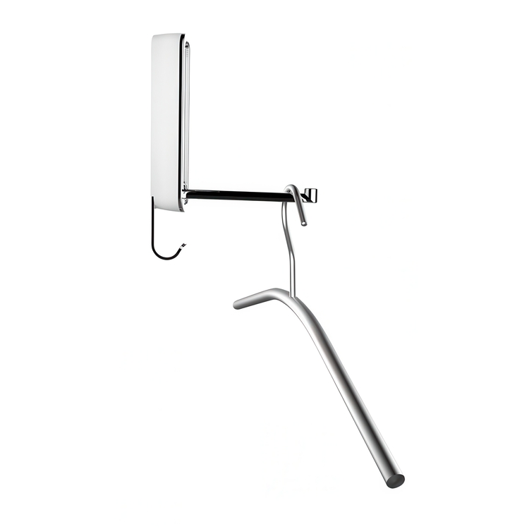 Fällbar hängare med krok, SIGMA KLAPP-HAKEN, Silver /vit