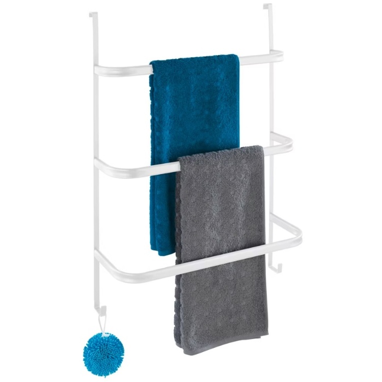 Förvaring på dörren, över dörr, OVER-DOOR TOWEL RAIL, 54,5 x 21,5 x H 77,5 cm, Vit