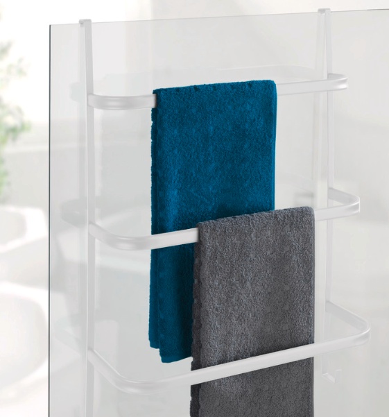 Förvaring på dörren, över dörr, OVER-DOOR TOWEL RAIL, 54,5 x 21,5 x H 77,5 cm, Vit