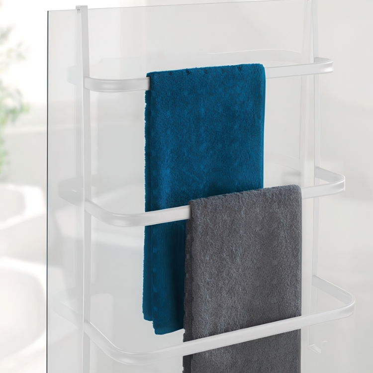 Förvaring på dörren, över dörr, OVER-DOOR TOWEL RAIL, 54,5 x 21,5 x H 77,5 cm, Vit