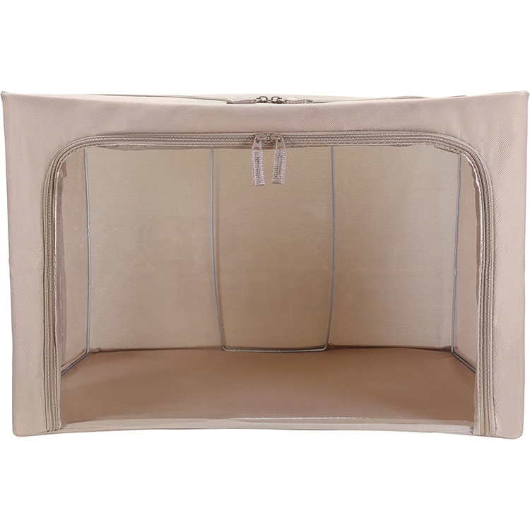 Förvaringsbox med titthål, BEAU LARGE, 53 x 41 x H 35,5cm, Camel Beige