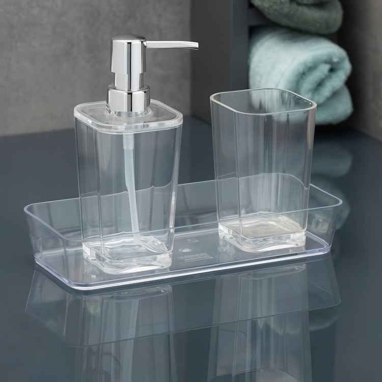 Förvaringsbricka, CANDY, 22 x 14 x H6 cm, Klar