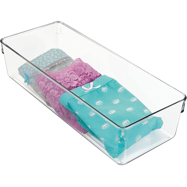 Förvaringsbricka, kraftig, DRESSER DRAWER ORGANISER SMALL, 30,5 x 12,7 x H 7,6 cm, Klar