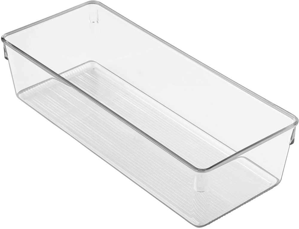 Förvaringsbricka, kraftig, DRESSER DRAWER ORGANISER SMALL, 30,5 x 12,7 x H 7,6 cm, Klar