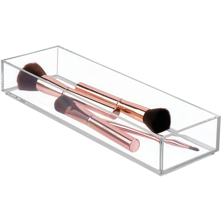 Förvaringsbricka, Stapelbar, Avlång, CLARITY ORGANISER MEDIUM, 10,2 x 30,5 x H 5 cm, Klar