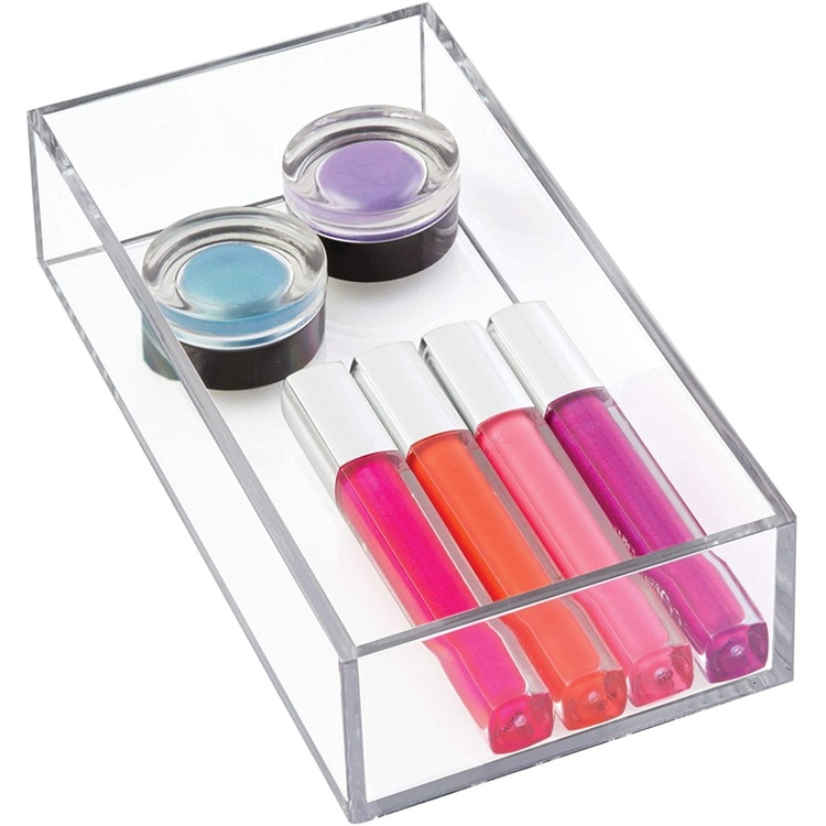 Förvaringsbricka, Stapelbar, Avlång, CLARITY ORGANISER SMALL, 10,2 x 20,3 x H 5 cm, Klar