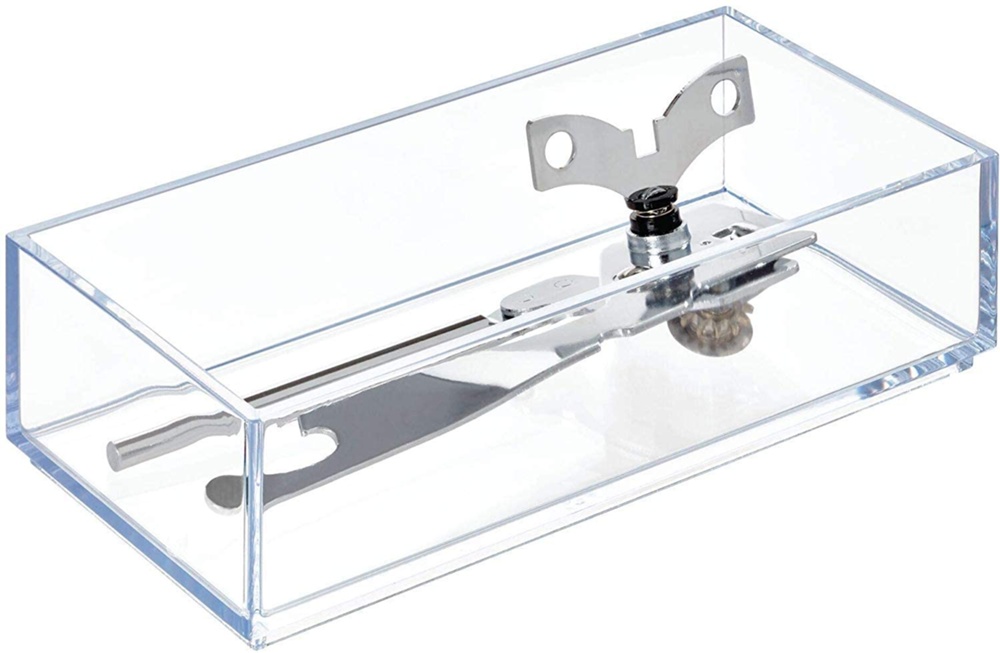 Förvaringsbricka, Stapelbar, Avlång, CLARITY ORGANISER SMALL, 10,2 x 20,3 x H 5 cm, Klar