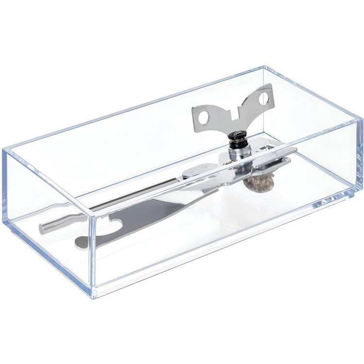 Förvaringsbricka, Stapelbar, Avlång, CLARITY ORGANISER SMALL, 10,2 x 20,3 x H 5 cm, Klar