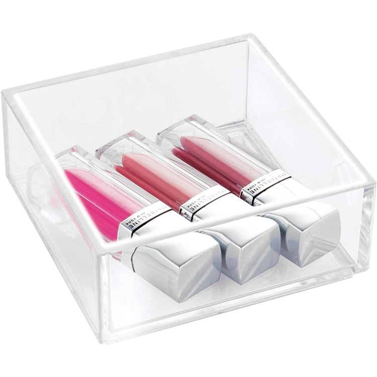 Förvaringsbricka, Stapelbar, CLARITY ORGANISER SQUARE MINI, 10,2 x 10,2 x H 5 cm, Klar