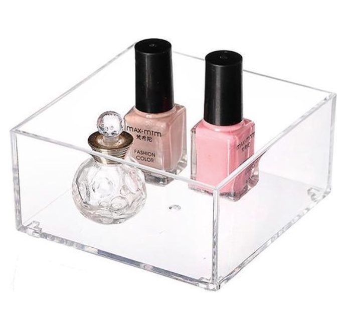 Förvaringsbricka, Stapelbar, Fyrkantig, SELENA ORGANISER XS, 9,6 x 9,6 x H 4,8 cm, Klar