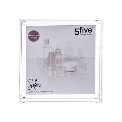 Förvaringsbricka, Stapelbar, SELENA ORGANISER SQUARE, 20 x 20 x H 4,8 cm, Klar