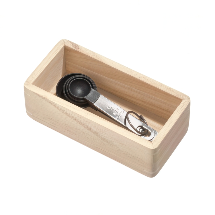 Förvaringsbricka, THE HOME EDIT SMALL DRAWER ORGANIZER, 7,6 x 15,2 x H 5,1 cm, Natur