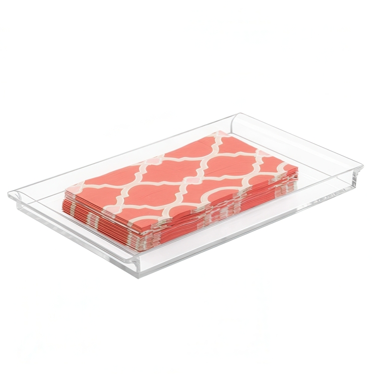 Förvaringsbricka, VANITY TRAY, 30,5 x 18 cm, Klar
