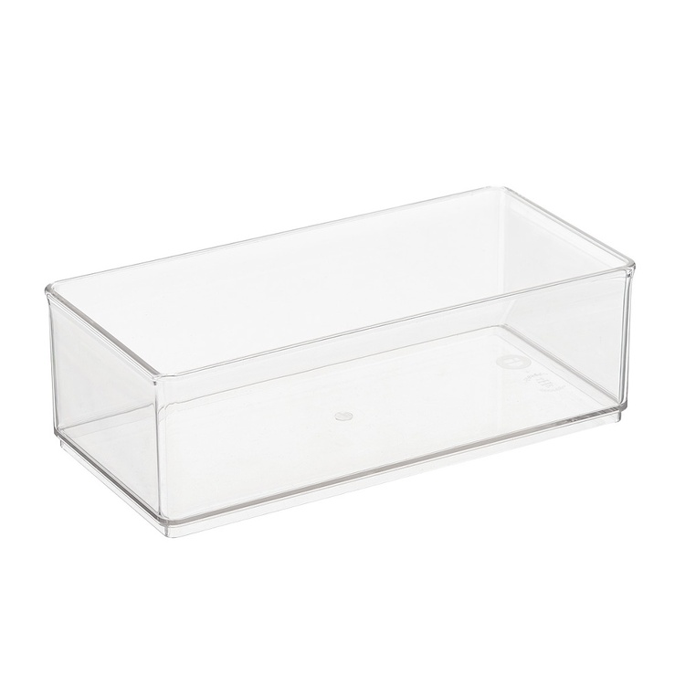 Förvaringsburk, THE HOME EDIT LARGE BIN ORGANIZER, 24,1 x 12,1 x H 8,3 cm, Transparent