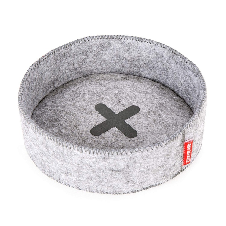 Förvaringsfat i filt, 2 st, ROUND CATCH-ALL TRAYS, Grå