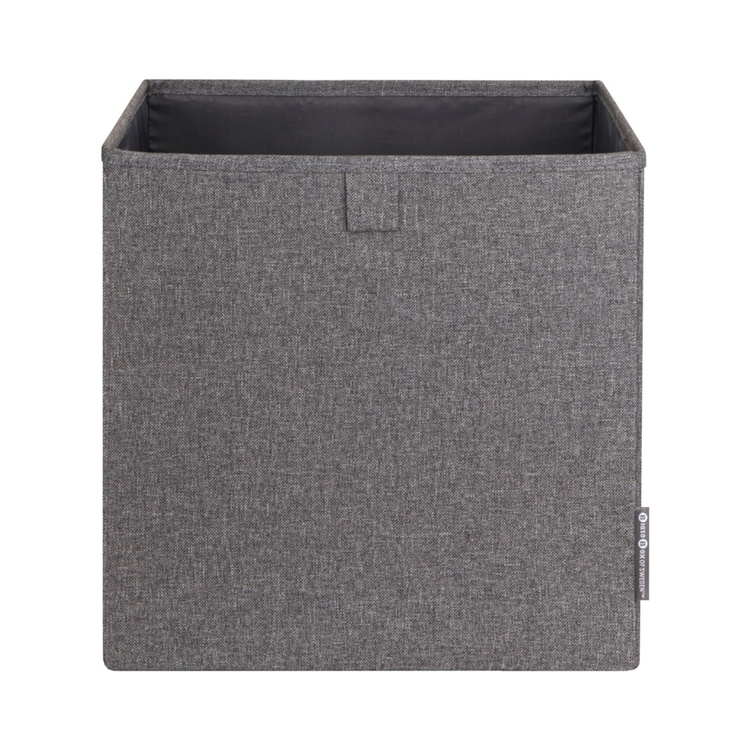 Förvaringskorg i tyg, BIGSO CUBE, 31,5 x H 31,5 cm, Grå