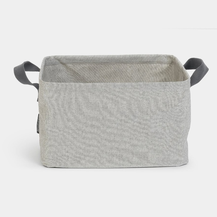 Förvaringskorg i tyg, Hopfällbar, BRABANTIA, 37 x 44 x H 26 cm, Beige-Grå