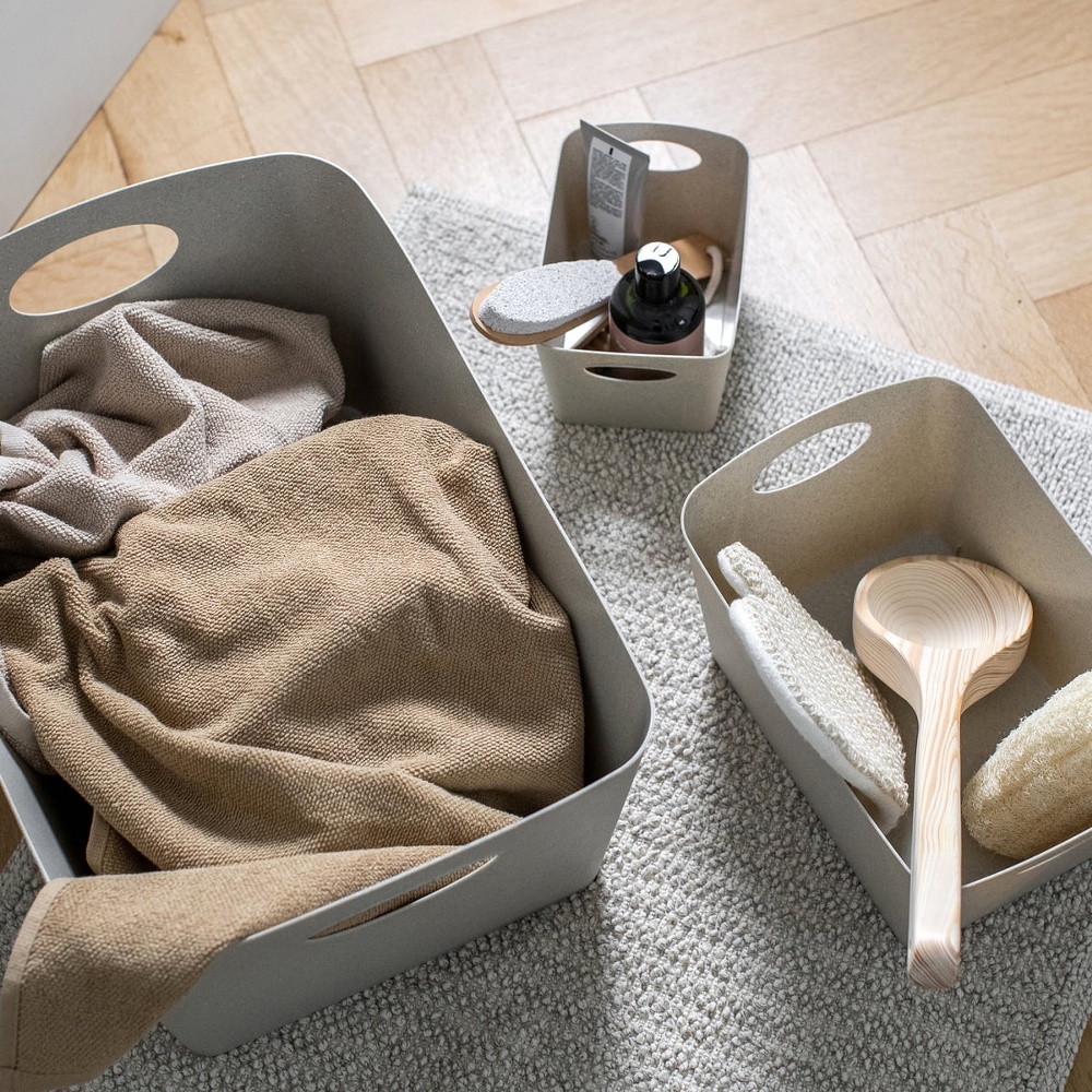 Förvaringskorg, KOZIOL BOXXX ECO SMALL 13 x 19 x H 11 cm, Beige