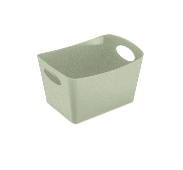 Förvaringskorg, KOZIOL BOXXX ORGANIC SMALL 13 x 19 x H 11 cm, Ljusgrön.